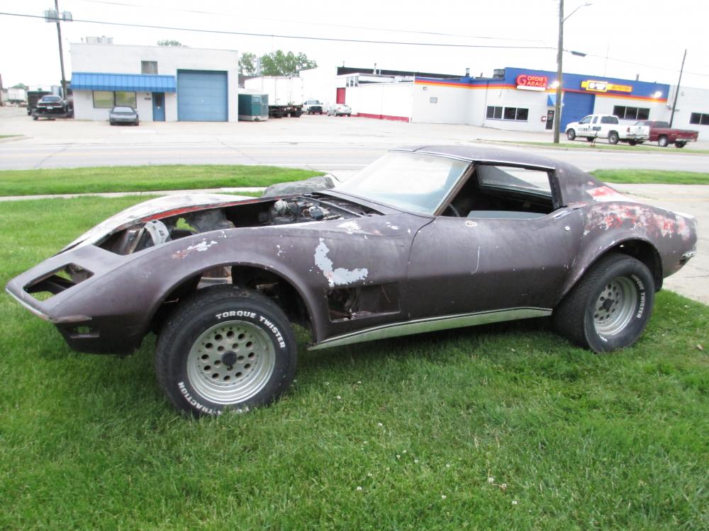 1970 Corvette Coupe 4 Speed Project Car, Body Shell and Chassis Only, All or Parts