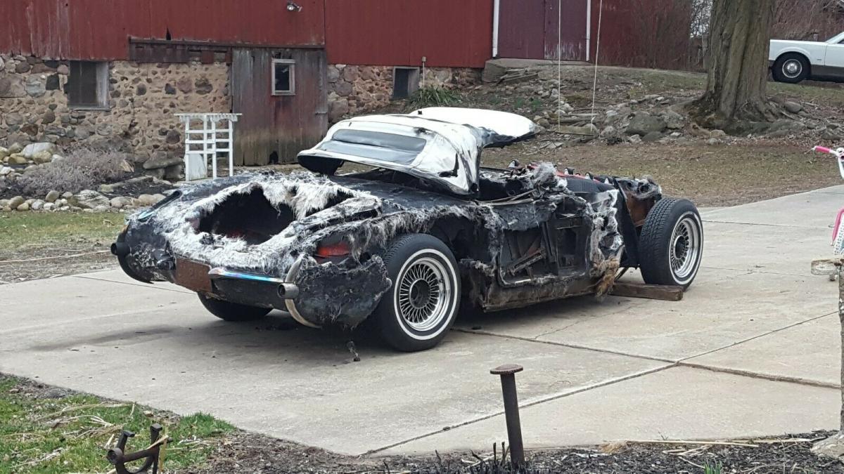 1957 Chevy Corvette Fuel Injected Project Parts Fire Recovery