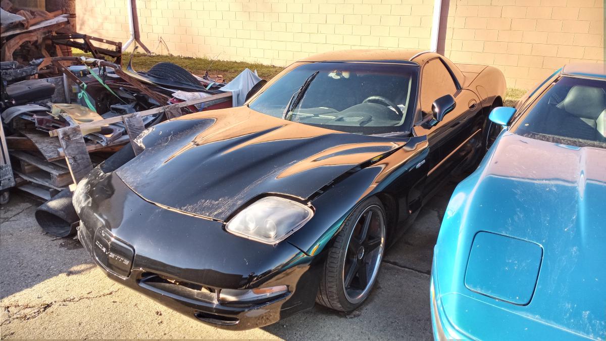 For Sale 2003 Corvette Z06 Fixed Roof 6 Speed Rebuilt Salvage Car