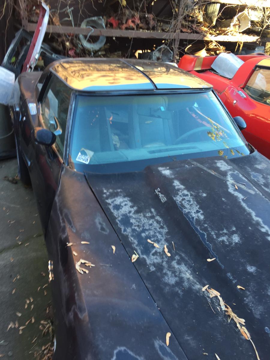 1978 Corvette Coupe Loaded Black 4 Speed Project or Parts Car w/PPG Glass Roofs