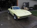 1966 Corvette Coupe Fresh 327/300, Rebuilt Powerglide, New Headlight Assm, Fresh Yellow Paint