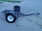 New Heavy Duty Tow Dolly with Hydraulic Surge Brakes, 14" Tires, Turntable, Ratchets and Tie-Down Straps