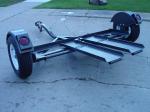 New Heavy Duty Tow Dolly with Hydraulic Surge Brakes, 14" Tires, Turntable, Ratchets and Tie-Down Straps