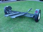 New Heavy Duty Tow Dolly with Hydraulic Surge Brakes, 14" Tires, Turntable, Ratchets and Tie-Down Straps