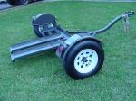 New Heavy Duty Tow Dolly with Hydraulic Surge Brakes, 14" Tires, Turntable, Ratchets and Tie-Down Straps