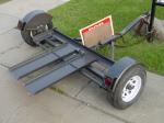 New Heavy Duty Tow Dolly with Hydraulic Surge Brakes, 14" Tires, Turntable, Ratchets and Tie-Down Straps