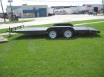 Trailer 16 + 2, 18 Foot Wood Deck Tandem Axle Flatbed Car Trailers, New, (Used Also Available)