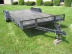 Trailer 16 + 2, 18 Foot Wood Deck Tandem Axle Flatbed Car Trailers, New, (Used Also Available)