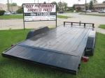 Trailer 16 + 2, 18 Foot Wood Deck Tandem Axle Flatbed Car Trailers, New, (Used Also Available)