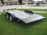 Trailer 16 + 2, 18 Foot Wood Deck Tandem Axle Flatbed Car Trailers, New, (Used Also Available)